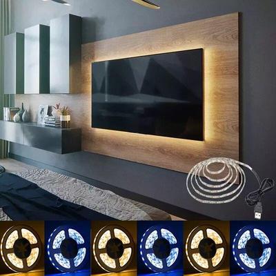 Bande LED USB 5V 2835 Blanc Chaud pour Décoration TV, Meuble & Placard