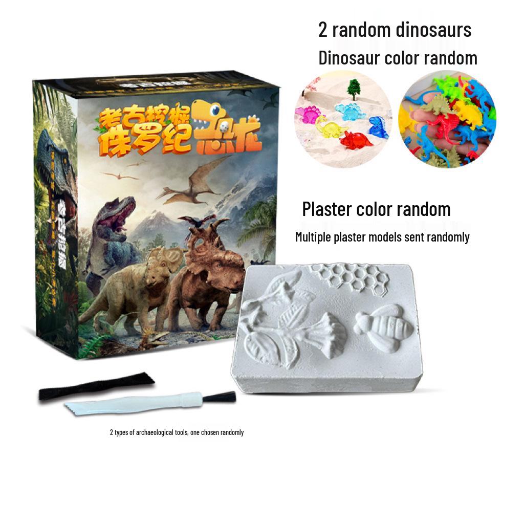 Dinosaur Archaeology Excavation Treasure Hunt Fossil Toy: Educational DIY Gem Blind Box for Kids