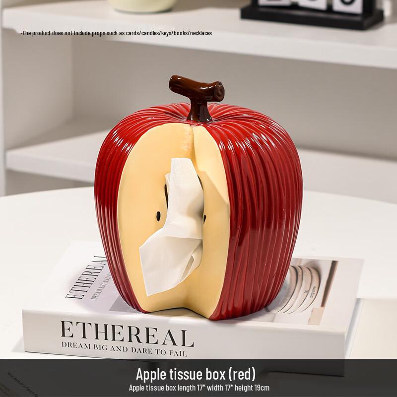 Creative Ceramic Apple Tissue Box