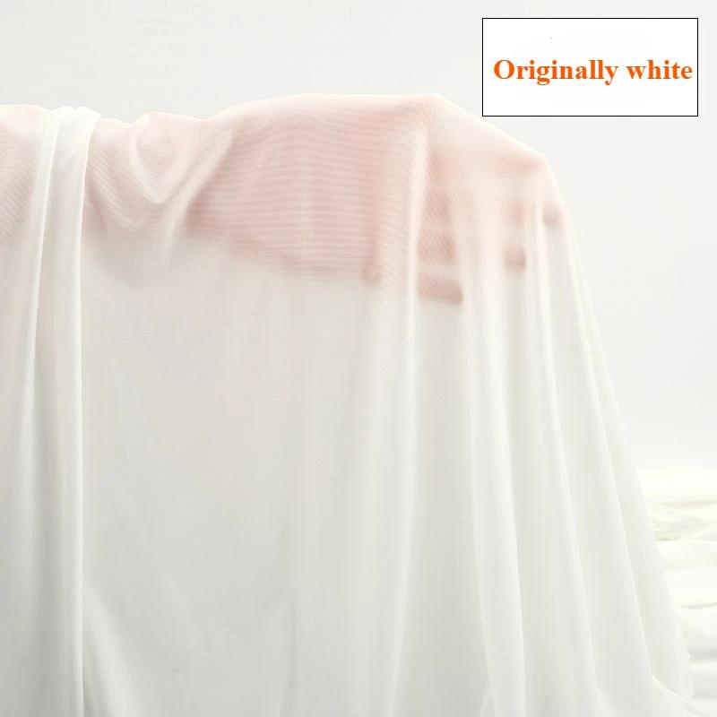 High Elastic Ice Silk Fabric Light Four-Sided Elastic Spring and Summer Clothing Dress Sunscreen Lining Sleeve Fabric