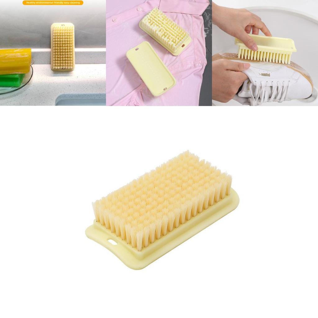 Multipurpose Plastic Laundry Brush For Clothes Shoes Cleaning With Soft Bristles