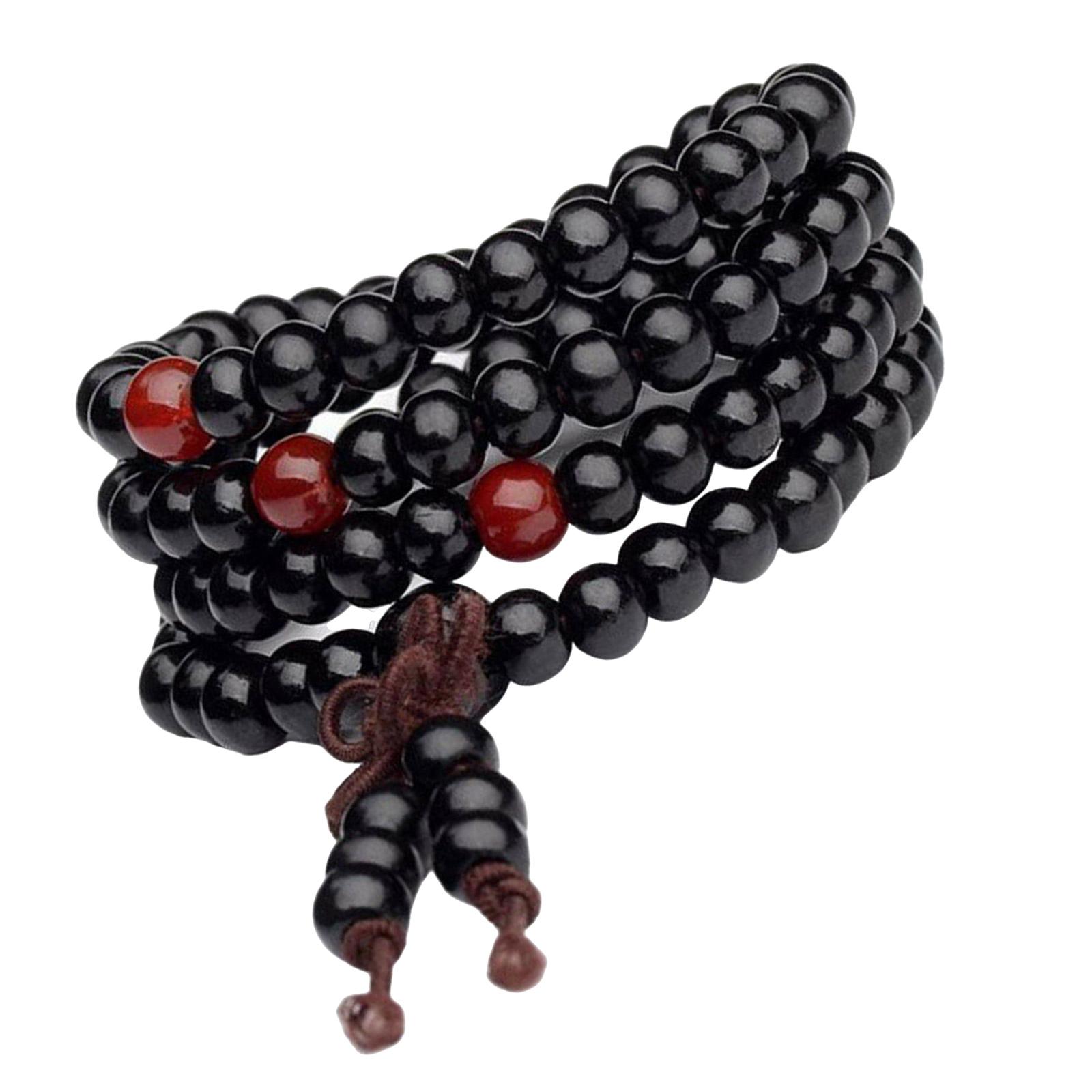 

Элегантные Дизайны Браслет из Деревянных Бусин Ручная Работа из Прочных Деревянных Материалов Модный Аксессуар для Трендовых Женщин для Повседневного Ношения чёрный