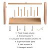 Wood Thread Holder 9 Spool Thread Spool Holder Embroidery Thread Organizers Sewing Thread Storage Stand for Quilting