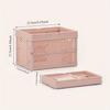 1pc Collapsible Storage Basket with Handle for Desktop Bookshelf Drawer, Stackable Folding Container for Kitchen, Bedroom, Office