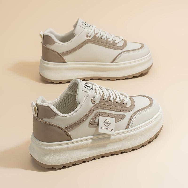 2025 spring women's shoes new breathable little white shoes women's ins Korean version of versatile platform sports and leisure board shoes trendy