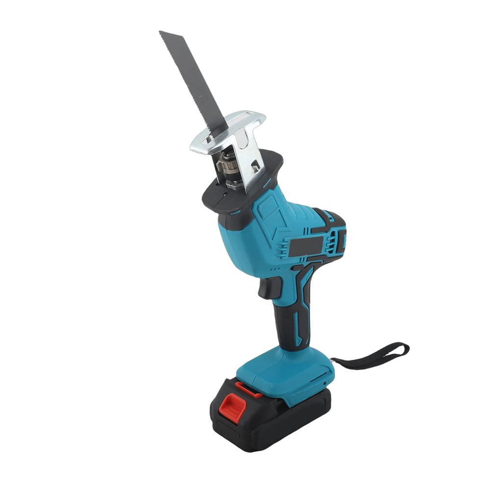 Cordless Reciprocating Saw 3000RPM Handheld Reciprocating Saw Cutting Tool with 4 Saw Blades 2 Batteries for Wood Metal