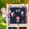 70.8Ft Patriotic Retro Bulletin Board Borders 72Pcs 6 Design 4th of July Stars Stripes Plaid n Flag Patterned Scalloped Paper Borders for