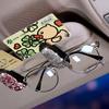 Universal Car Glasses Case Auto Sun Visor Glasses Holder Sunglasses Clip Card Ticket Holder Pen Case Clip Box Accessories