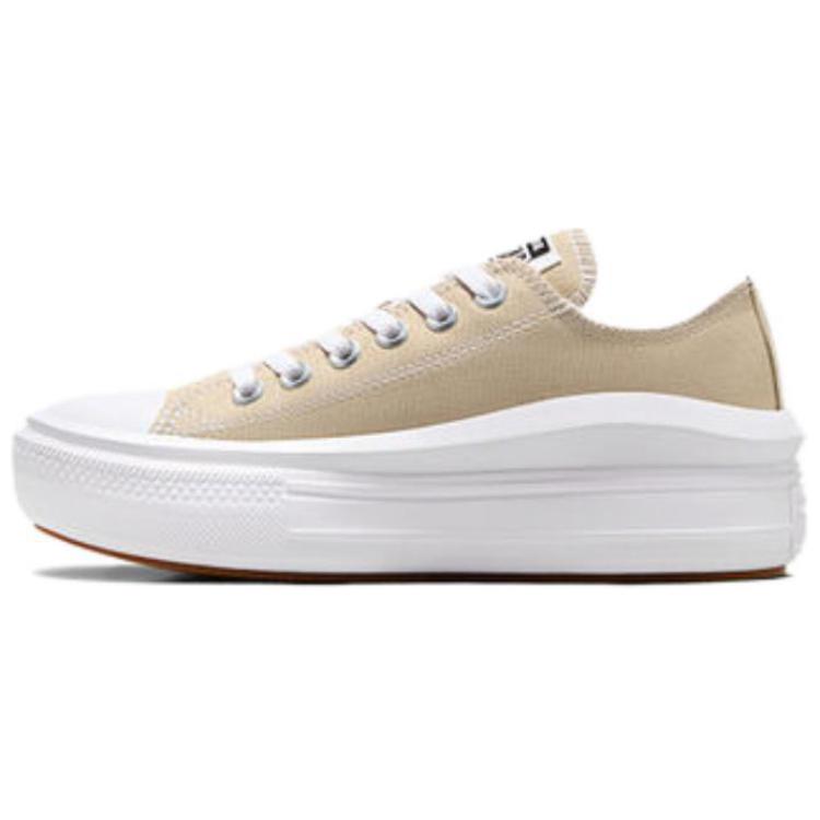 Converse  Chuck Taylor All Star Move Platform Low Nutty Granola Women Sneakers Tan White Gum A07580C