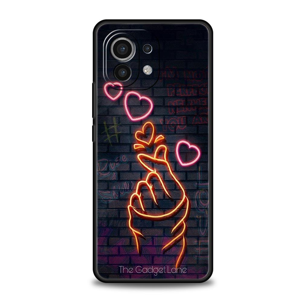 Phone Case Cover for Xiaomi Mi 17 15 14 13 12 11 Ultra 15T 14T 13T 12T 11T Pro Lite 5G Soft TPU Capas Black White Love Kpop Bags