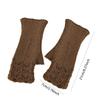 Knitted Fingerless Glove Elegant Lace Thermal Gloves Comfort  Fit Lengthen Mittens  Keep Warm
