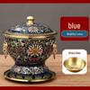Single-Person Copper Enamel Hot Pot with Alcohol Stove