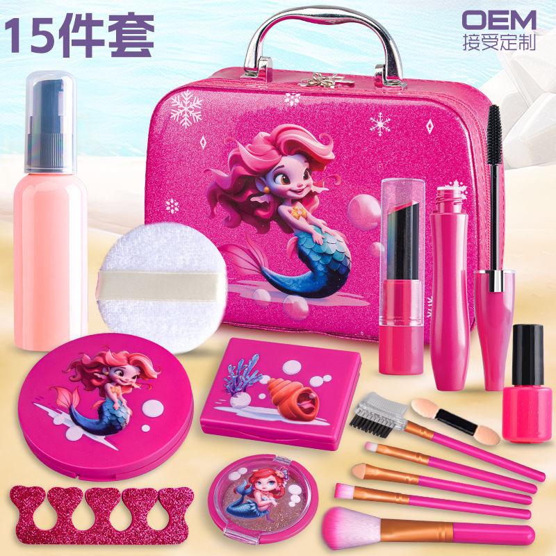 Simulační šperkovnice Dívčí hračka Roční dítě Hračka do domečku Kosmetická dárková krabička 10dílná sada na líčení