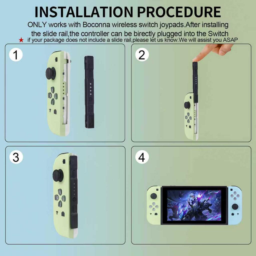 Switch Joy-Con Private Mold Wireless Controller Set: Left & Right NS Bluetooth Vibration Somatosensory Controllers