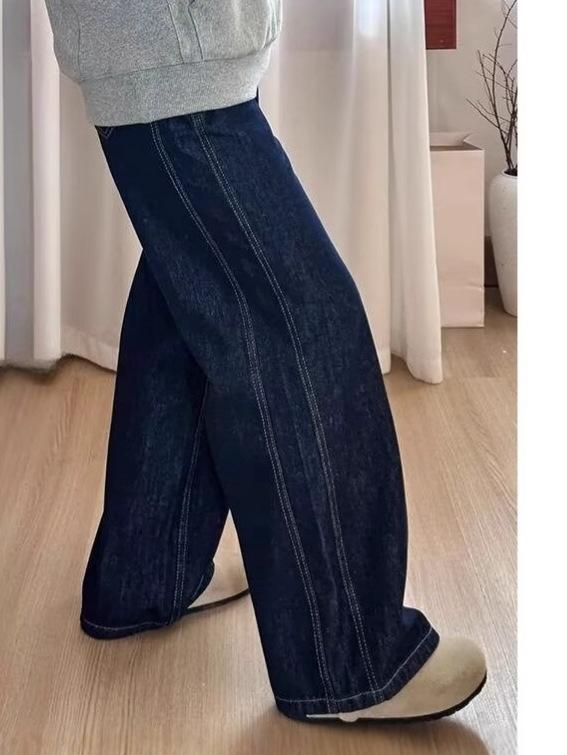 Women's Plus Size High Waist Slimming Wide Leg Jeans - Early Spring 2026