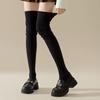 Women Knitting Thigh High Stockings Solid Color Over Knee Socks Soft Warm Leg Warmer Female Long Socks