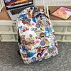 Schoolbag1011 new Japanese graffiti backpack women's large-capacity student schoolbag Korean version trendy versatile campus double backpack