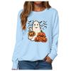 Lockeres lässiges bedrucktes Langarm-Sweatshirt Fabrik Großhandel Europäisches und amerikanisches Halloween-Sweatshirt Rundhals