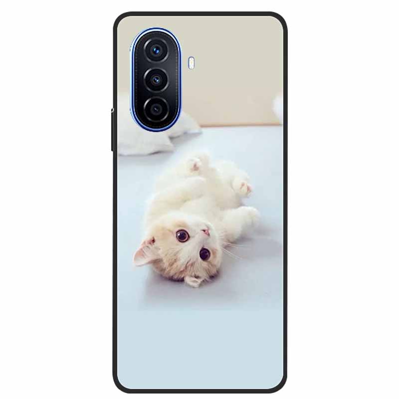 For Huawei Nova Y70 Plus Case Wolf Black Silicone Soft Phone Case For Huawei Nova Y70 Back Cover Case NovaY70 Y 70 Funda Coque