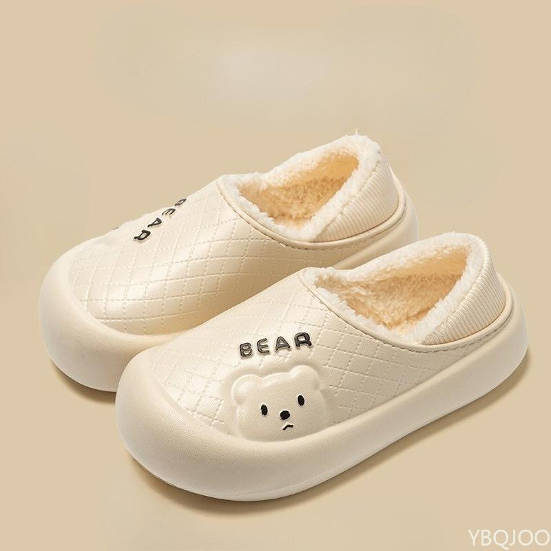 Fashion Women's winter new indoor sliding cotton shoes cute cartoon warm home shoes multifunctional fashionable daily cotton shoes