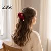 Christmas Gift for Girls Velvet Hair Scrunchies with Bells, Elastic Ties Women Girls, Retro Holiday Ponytail Holders Winter Festive Hairstyles Red or