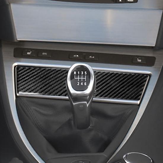 Carbon Fiber Interior Central Storage Box Cover Trim For BMW 6 Series E63 E64