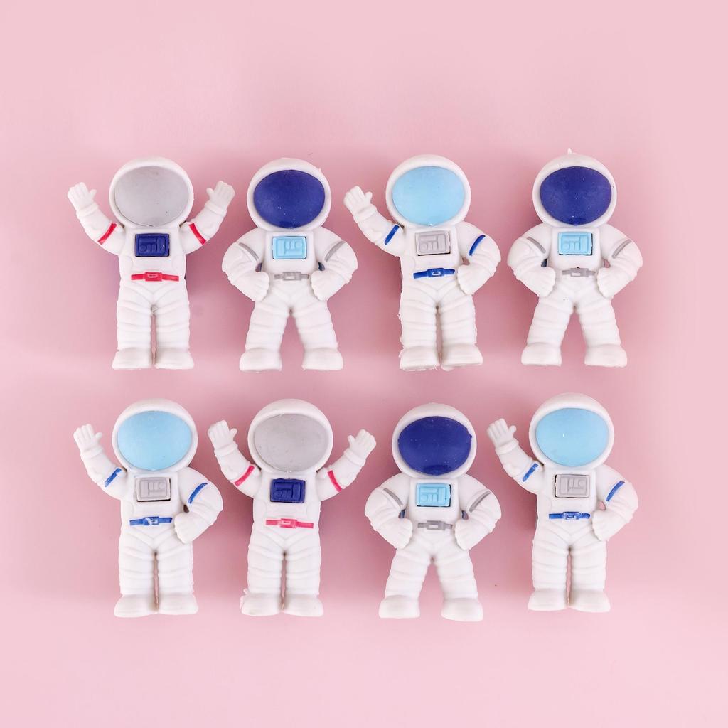 Cute Cartoon Astronaut Animal-Shaped Erasers for Students