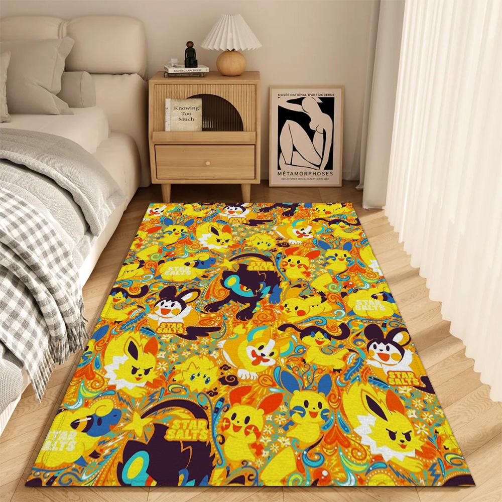 Fashion Entrance Mat Living Room Rugs Decoration P-Pokemon Bath Mats Balcony Kitchen Carpet Doormat Front Door Non-slip Pad Rug