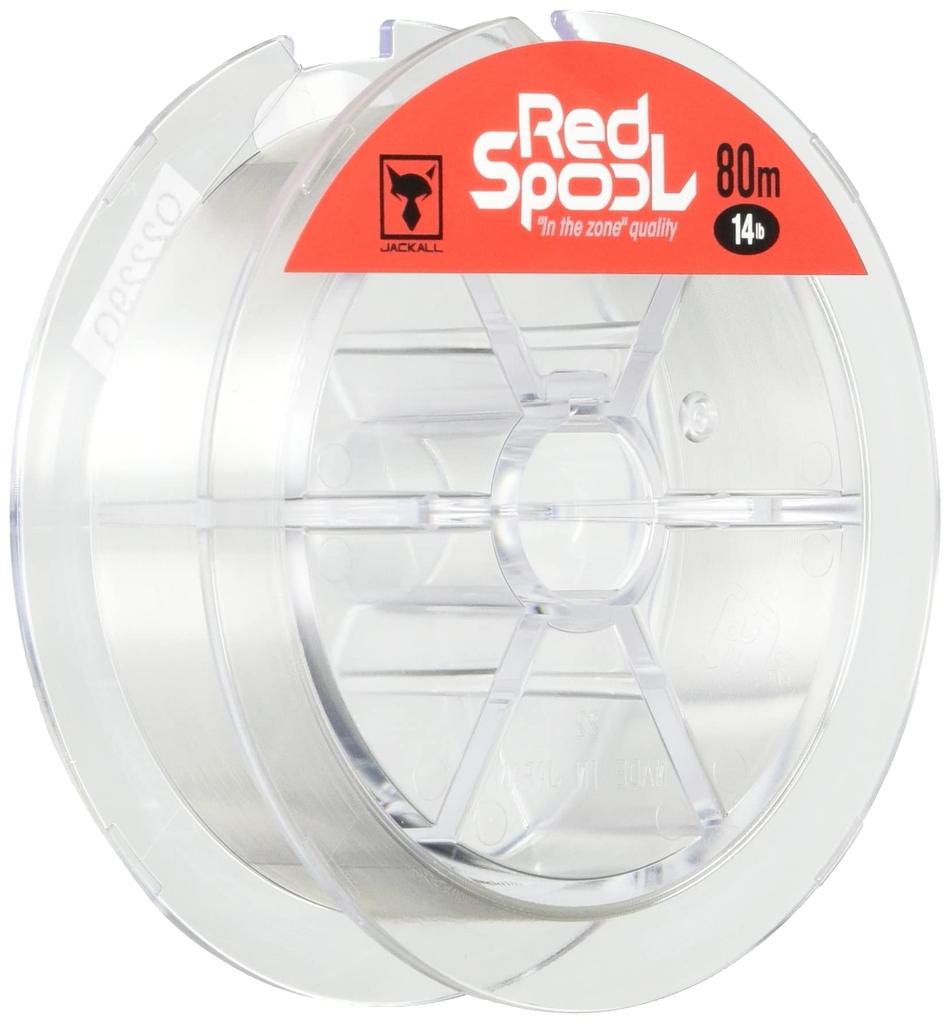 JACKALL Fluoroline Red Spool 80m 14lb