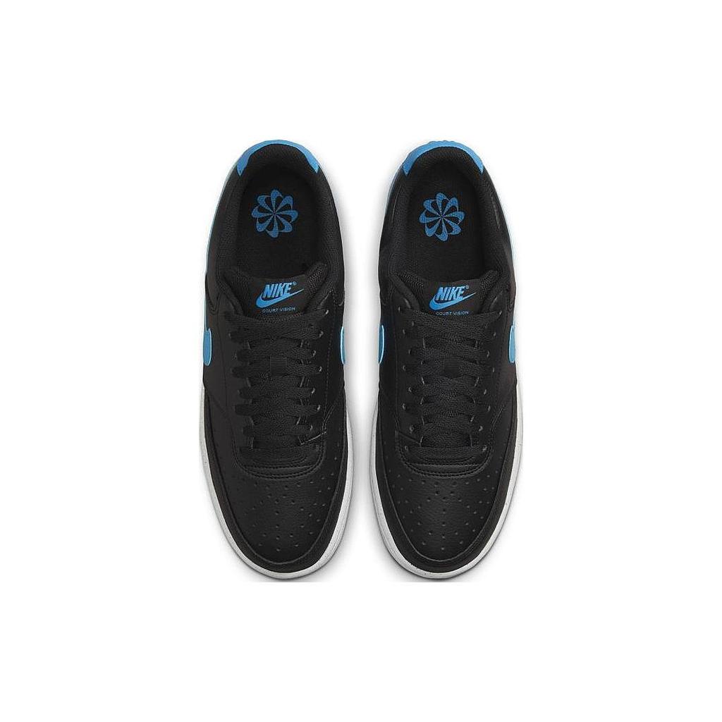 Nike Court Vision Low Next Nature Black Laser Blue Men Sneakers White DH2987-005