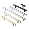 Modern Solid Aluminum Alloy Knurled Handles,Drawer Pulls,Furniture Door Carved Knobs,Round T Bar Handle Kitchen Cabinet Hardware