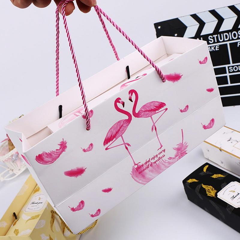 Buy Gift Box Paper Bag Tote Bags Wedding Packing Paper Boxes Party Supplies at affordable prices