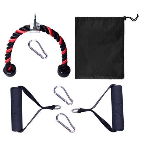 7Pcs Colorful Arm Rope Biceps Drawstring Down Training Triceps Exerciser Set