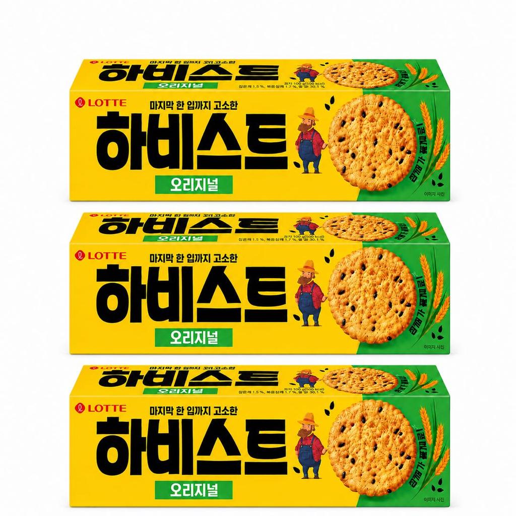 Lotte Harvest Black Sesame Crackers 100g