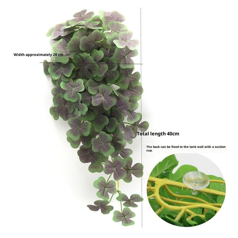 Simulation Fish Tank Landscaping Colorful Rattan Cane Reptile Pet Feeding Box Decoration Fish Tank Aquarium Landscape Decoration