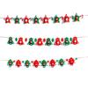 Festive Merry Christmas Bunting Hanging Banner Flag For Xmas Party Decoration