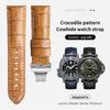 24mm 26mm Importat Italia Moale Piele Naturală Bambus Piele Crazy Horse Curea Ceas Pentru Curea Panerai Pentru PAM111 441 Brățară Cataramă Pliabilă