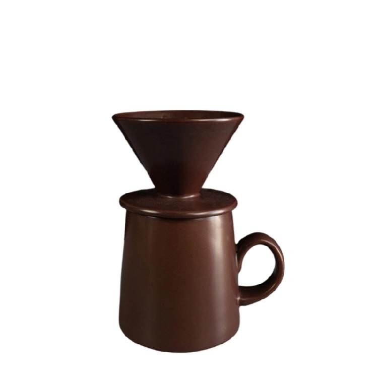 

Stylish Ceramic V 60 Pouring Over Coffee Set 460ml Home Brewing Coffee Set Produced For Even Extraction And Easy Cleaning