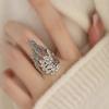 Vintage Hollowed-Out Copper Color Peacock Open Ring For Women Bohemian Unique Design Personalization Charming Jewelry Party Gift