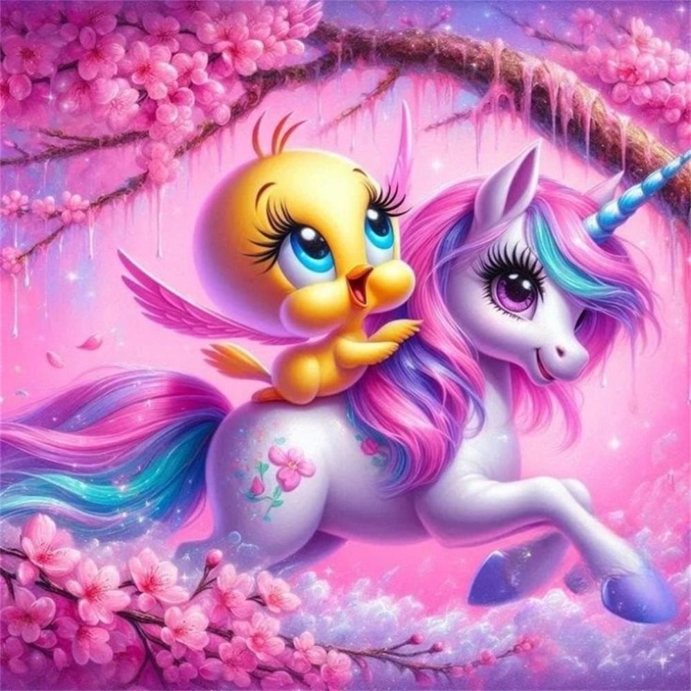 Tweety Bird Yellow Canary Looney Tunes Cartoon Diamond Painting DIY Cross Stitch Handmade Art Gift Crafts Home Decor Gift