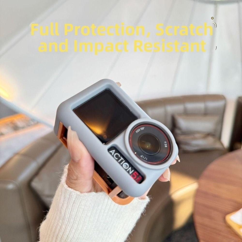 Anti-scratch TPU Case Shockproof Soft Shell Protective Cover for DJI Osmo Action 5 Pro Accessories