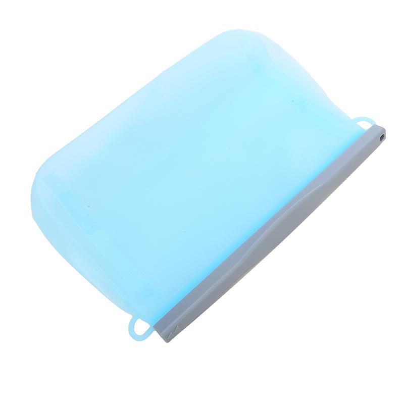 Transparente Silikon-Lebensmittel-Snack-Organizer-Tasche, wiederverwendbare, auslaufsichere Lebensmittel-Gefrierbehälter