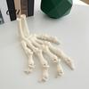 Decorazione Creativa Atmosfera Festiva Halloween Mani Scheletriche, Modello Ossa Mano Stampato 3D, Modelli Ossei Realistici Fatti a Mano per Festa Artiglio Spettrale