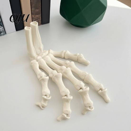 Decorazione Creativa Atmosfera Festiva Halloween Mani Scheletriche, Modello Ossa Mano Stampato 3D, Modelli Ossei Realistici Fatti a Mano per Festa Artiglio Spettrale
