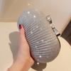 Evening Clutch Bag Women Rhinestones Bags Wedding Shiny Handbags Bridal Metal Bow Clutches Bag Chain Shoulder Bag Egg Shape Bags