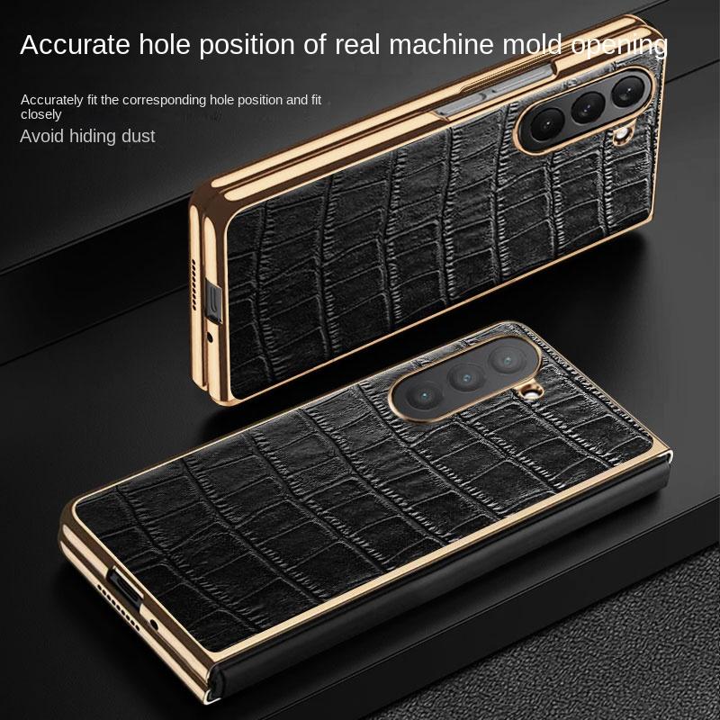 Für Samsung Galaxy Z Fold 7 Hülle Luxus PU-Leder Stoßfest Schutzhülle Rückseite Für Z Fold 7 6 5 4 3 Handyhülle