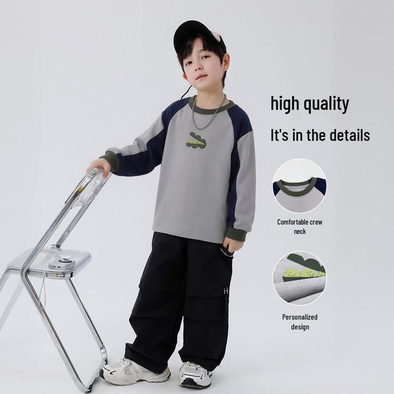 Boys' Casual Cotton Long Sleeve T-Shirt