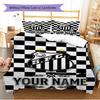 Name Custom Santos FC Pattern Bedding Set Quilt Cover Pillowcase Home Decor Gift (1 * duvet cover + 2 * pillowcase, without core)