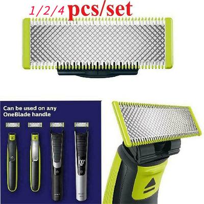 Lama di ricambio in acciaio inossidabile 1/2/4 pezzi per rasoio elettrico Philips Norelco OneBlade