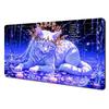 Fantasy White Cat anime magic Playmat Card Gaming Mat with zone MTG TCG gathering game mat Desk Mat Commander Battle playmat